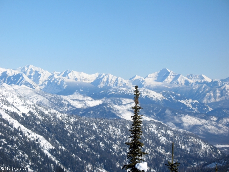 Glacier National Park as seen from Whitefish, Montana. 