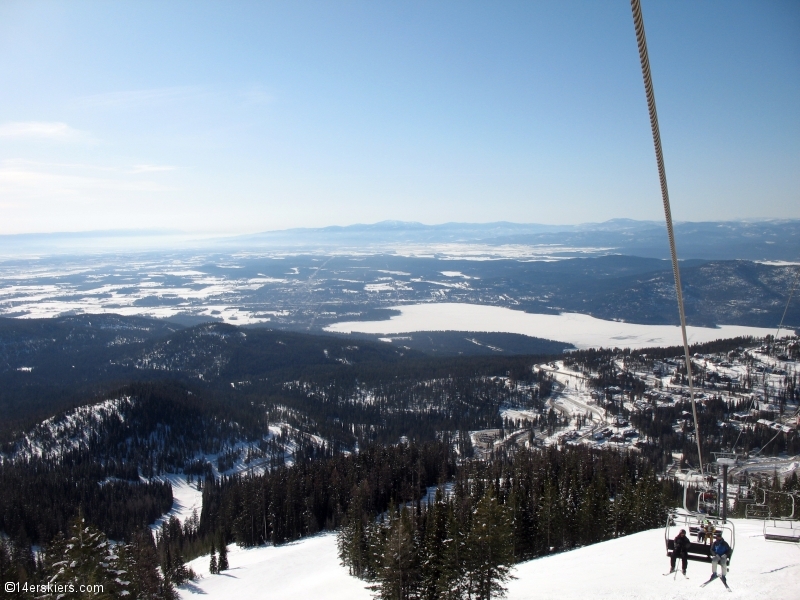 Skiing at Whitefish, Montana.