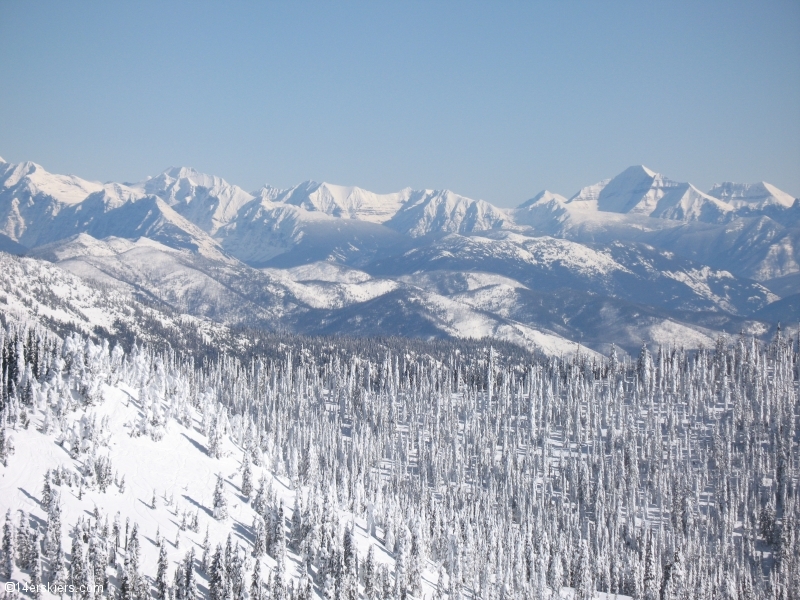 Skiing at Whitefish, Montana