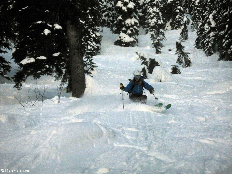 Skiing at Whitefish, Montana