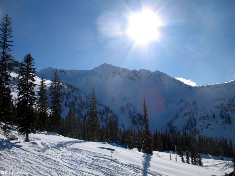 Backcountry skiing at Whitewater, British Columbia