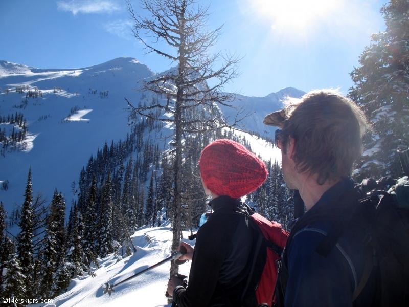 Backcountry skiing at Whitewater, British Columbia