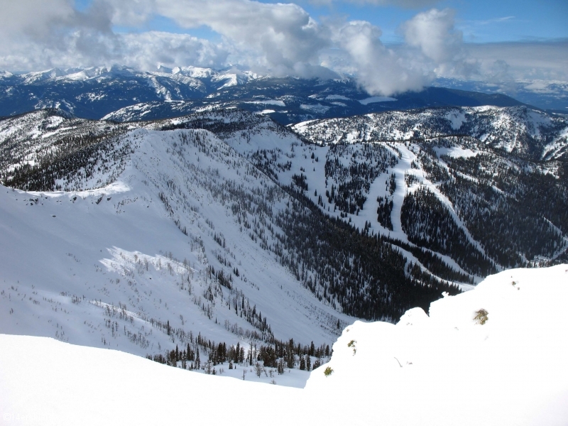 Backcountry skiing at Whitewater, British Columbia