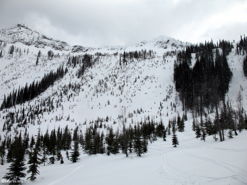 Backcountry skiing at Whitewater, British Columbia