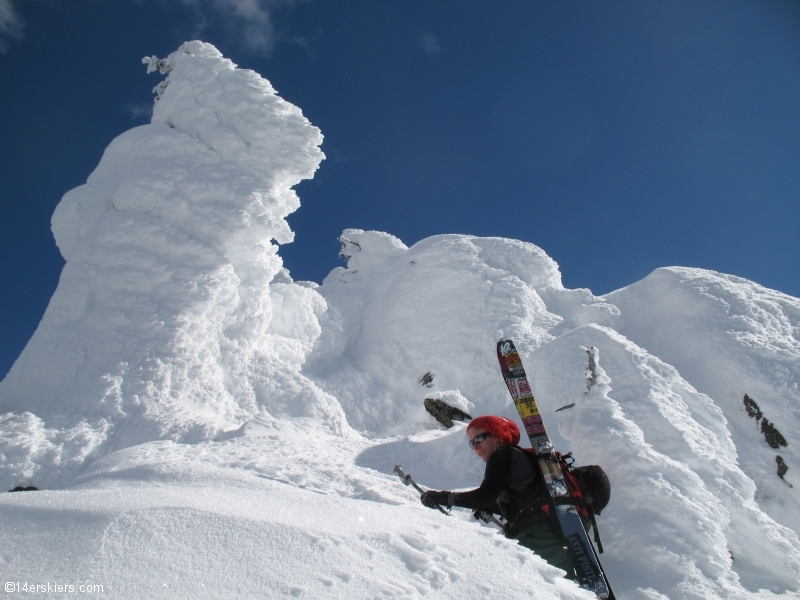 Backcountry skiing at Whitewater, British Columbia