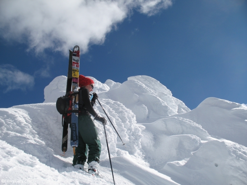 Backcountry skiing at Whitewater, British Columbia