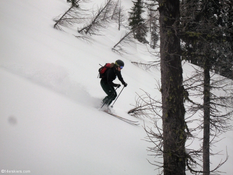 Backcountry skiing at Whitewater, British Columbia