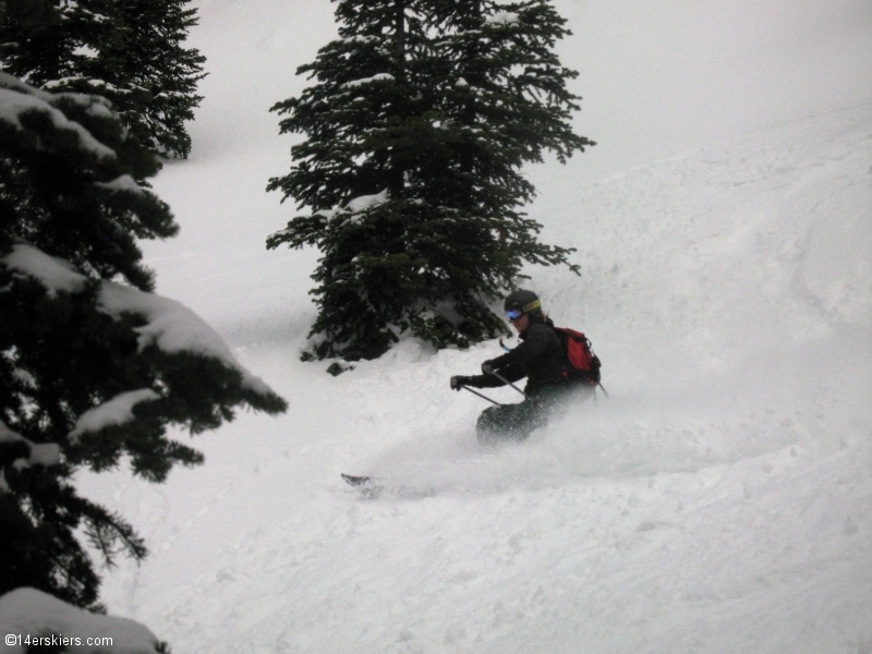 Backcountry skiing at Whitewater, British Columbia