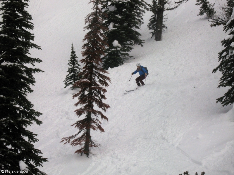 Backcountry skiing at Whitewater, British Columbia