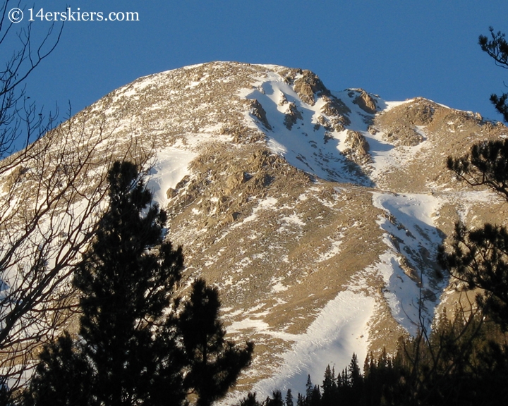 Mount Yale in winter