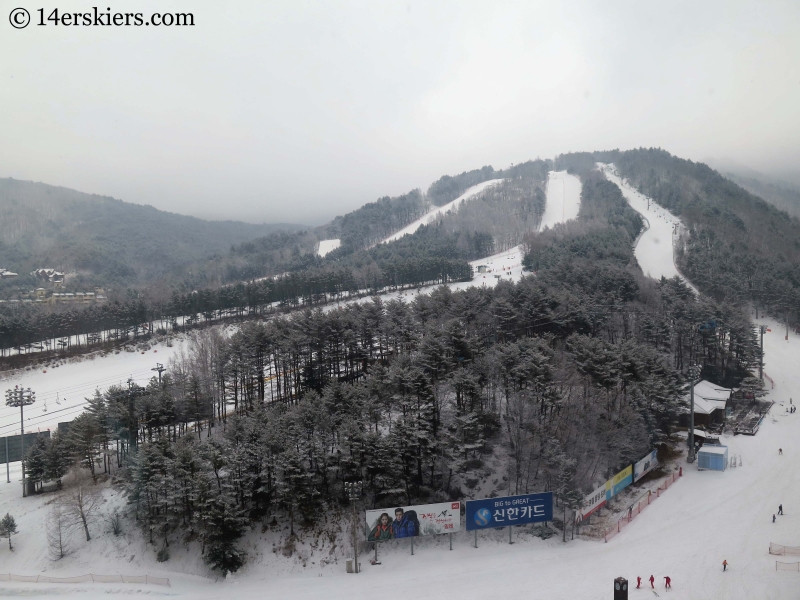 View from Greenpia in YongPyong, South Korea. 