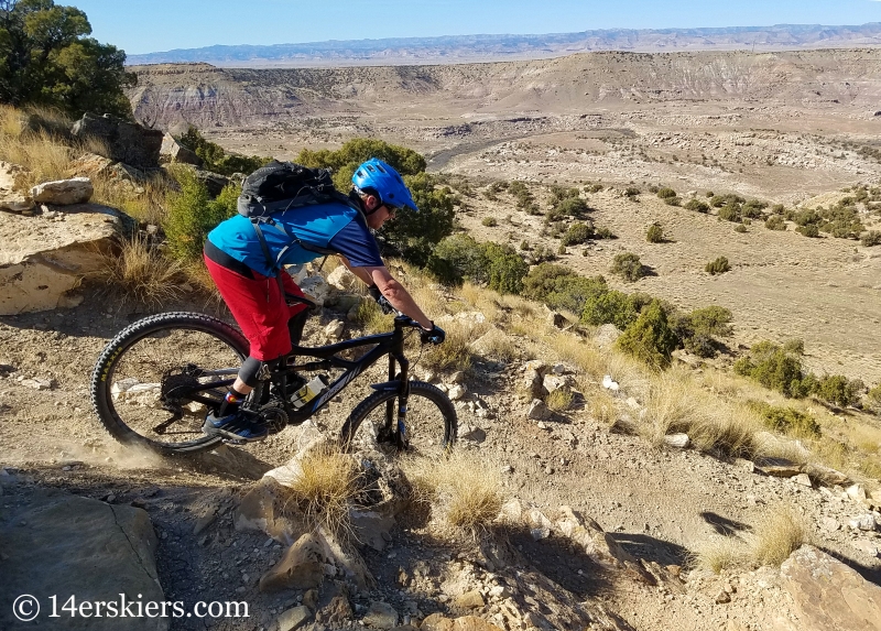 Mountain biking Zion Curtain