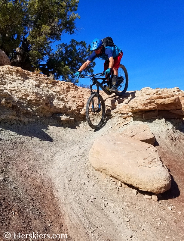 Mountain biking Zion Curtain