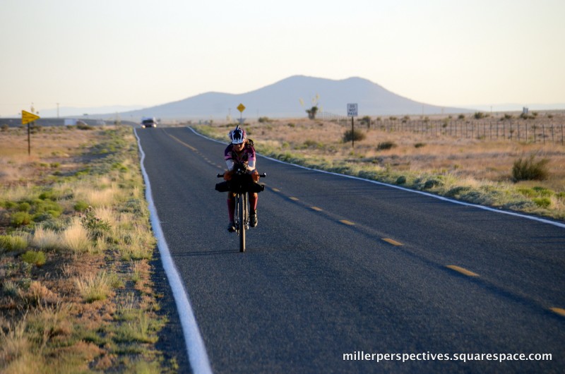 Eszter Horanyi in the Great Divide Race, photo courtesy of Chris Miller