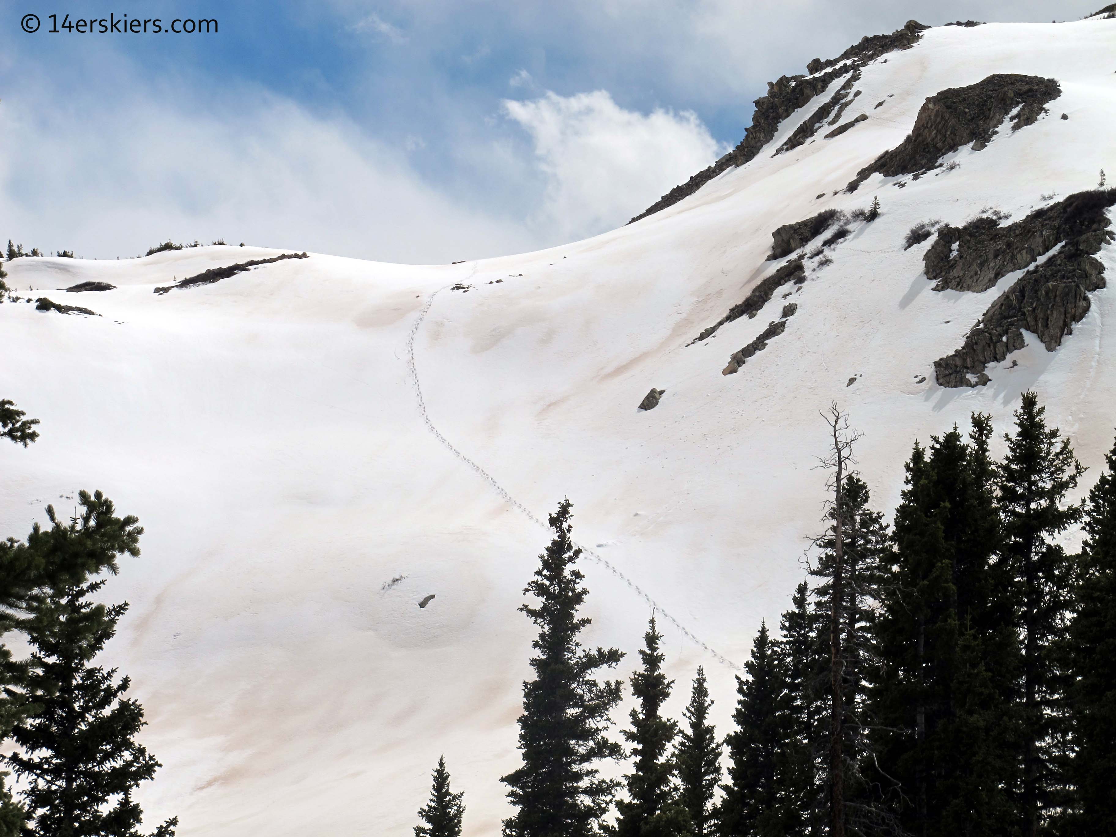 East Maroon Pass in spring