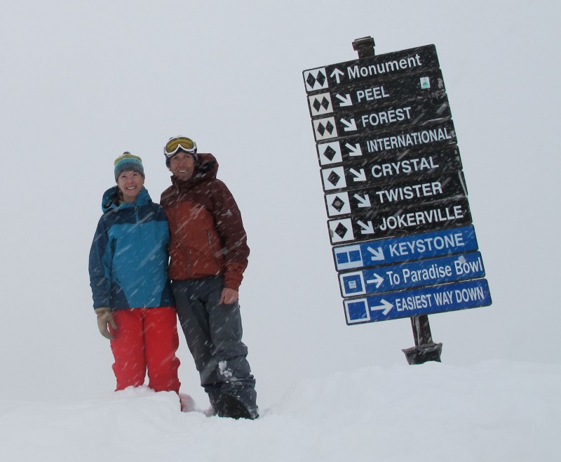 Over a foot of fresh powder snow fell the day AFTER the ski area closed.  While many complained, we took time to enjoy it :)