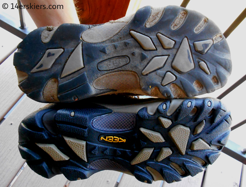My old Keen Targhees, worn from countless miles, were replaced this weekend with a newer pair.  