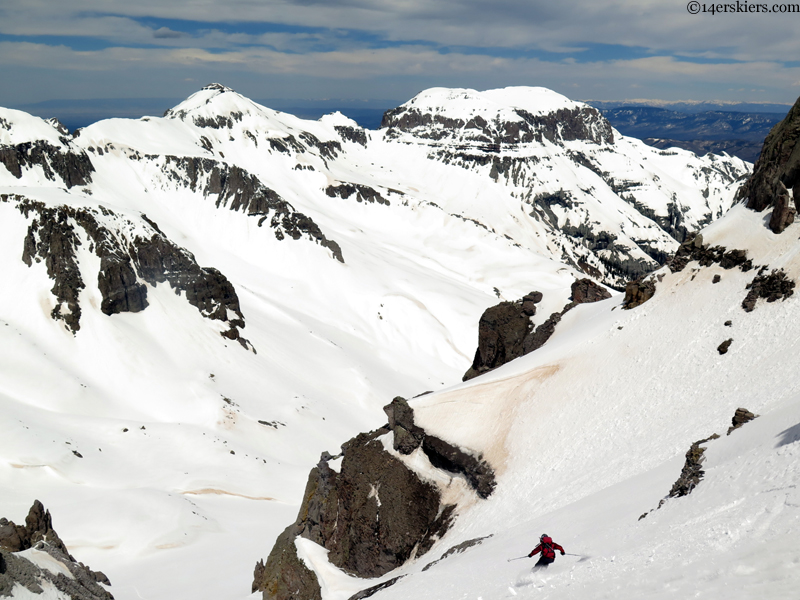 ski whitehouse ridgeway mountains behind