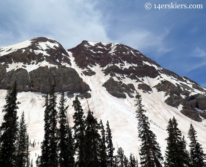 El Natcho rising from Queen Basin, near Crested Butte