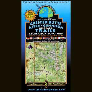 Latitude 40 Map - Crested Butte / Aspen / Gunnison