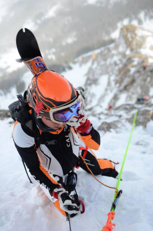 Stevie Kremer at the US Ski Mountaineering Association National Championships in Crested Butte, March, 2014.