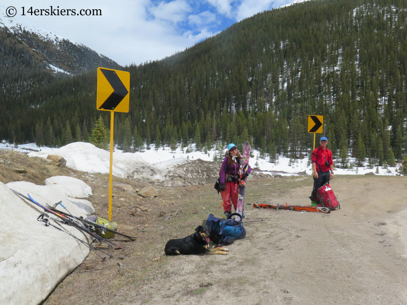 hitch hiking on Independence Pass