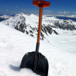 The Black Diamond Deploy 7 avalanche rescue shovel.