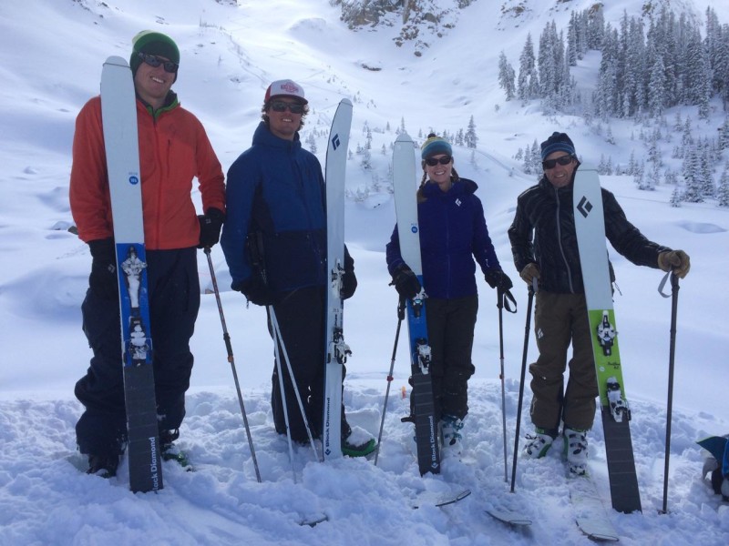 Brittany Konsella deep in powder at Crested Butte Mountain Resort