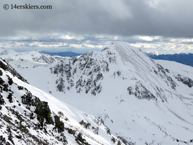 Mount Mahler near Cameron Pass from Nokhu Crags.