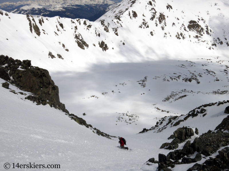 Zach Taylor backcountry splitboarding Pacific Peak