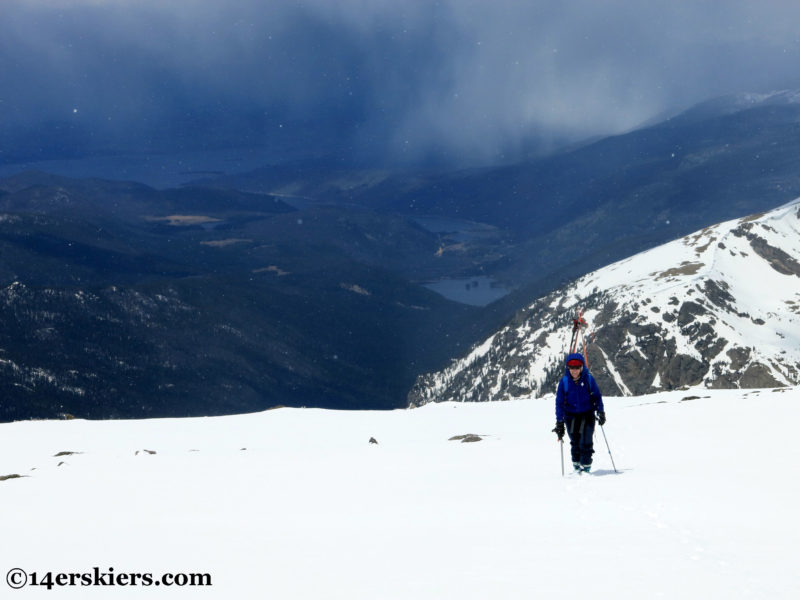 Climbing North Arapahoe Peak.