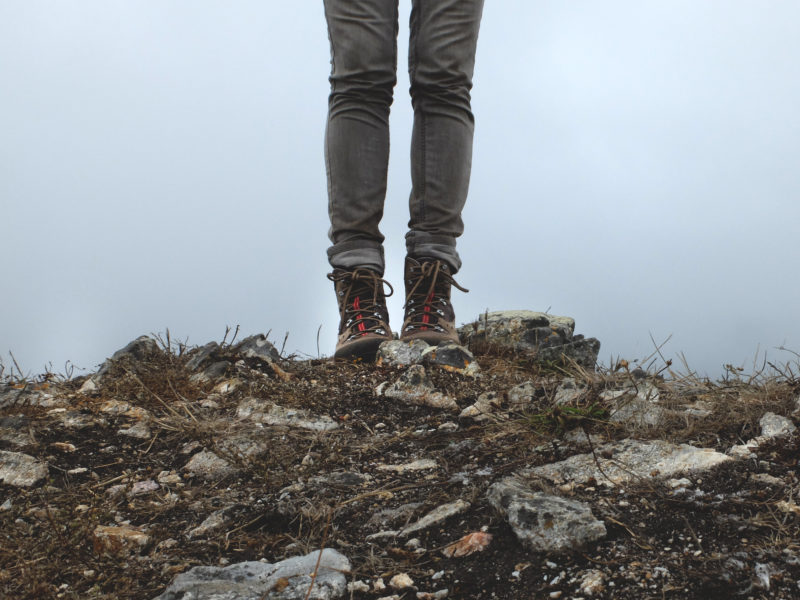 Good footwear is a hiking essential!