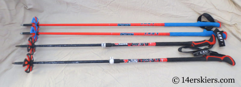 Leki ski poles for backcountry skiing