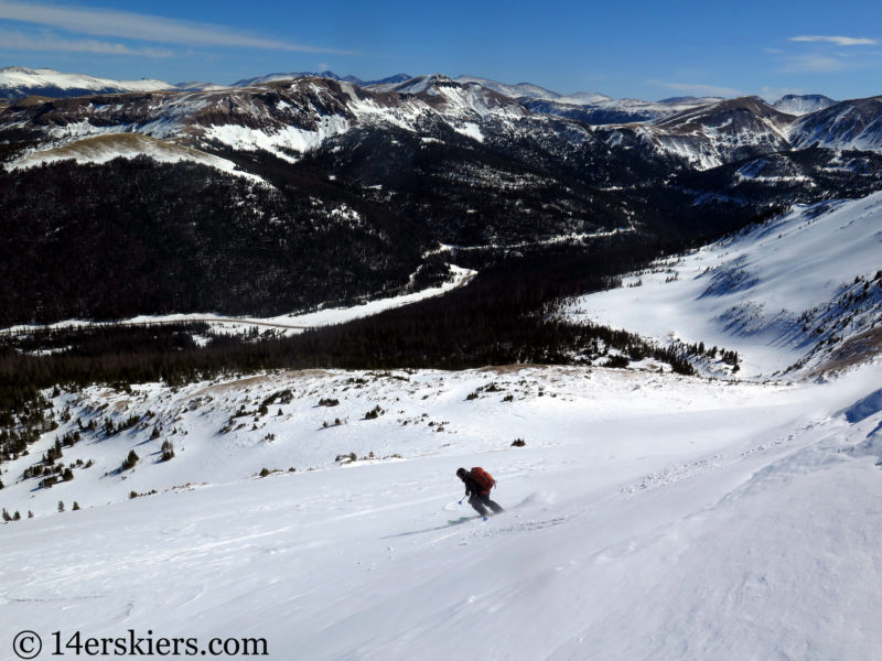 Larry Fontaine backcountry skiing North Diamond Peak.