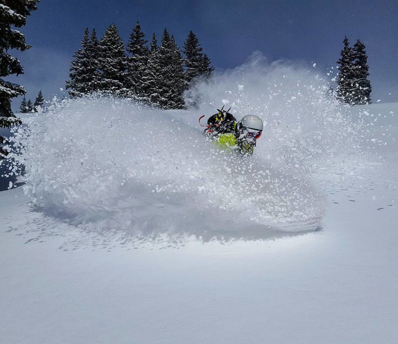 Justin Ibarra backcountry splitboarder.