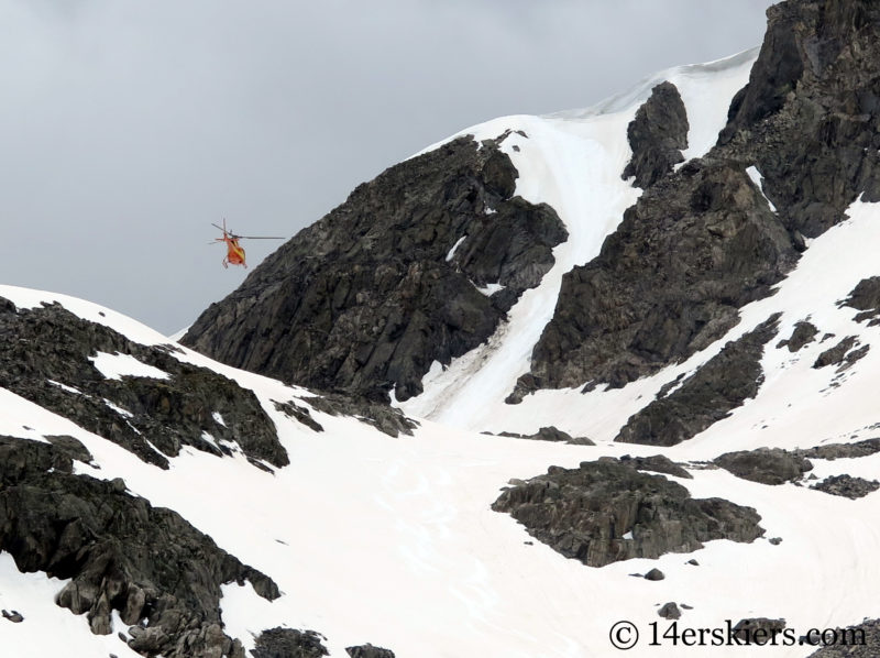 Helping an Injured Skier on Fletcher Mountain