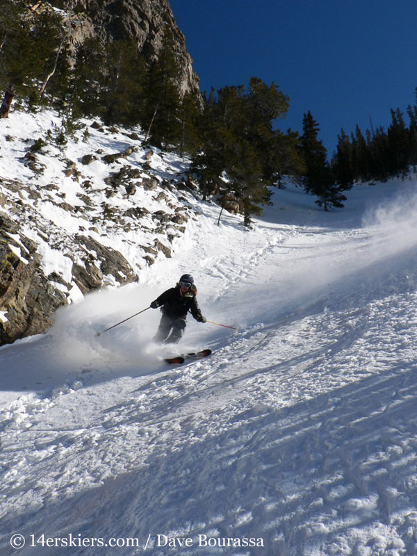 Brittany Walker Konsella backcountry skiing Tenmile Canyon