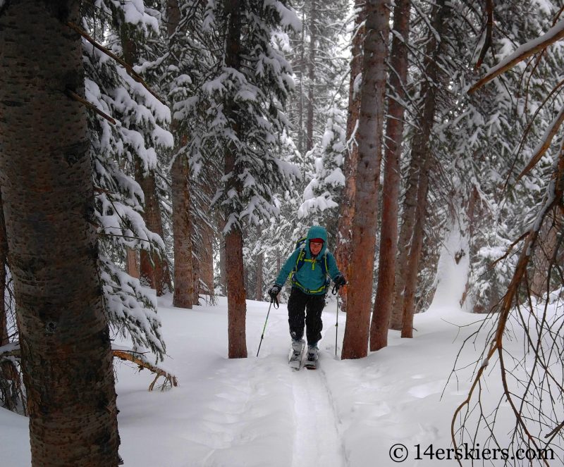 Backcountry skiing in Crested Butte, CO.