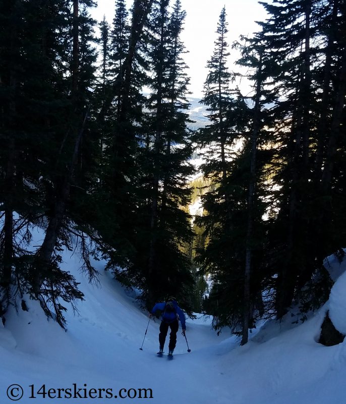 backcountry skiing Mount Powell