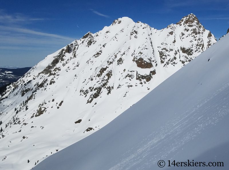 backcountry skiing Mount Powell