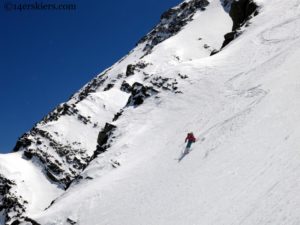 Eureka!  There's Snow in the Sangres.  Eureka Mountain NE Couloir 13,507'